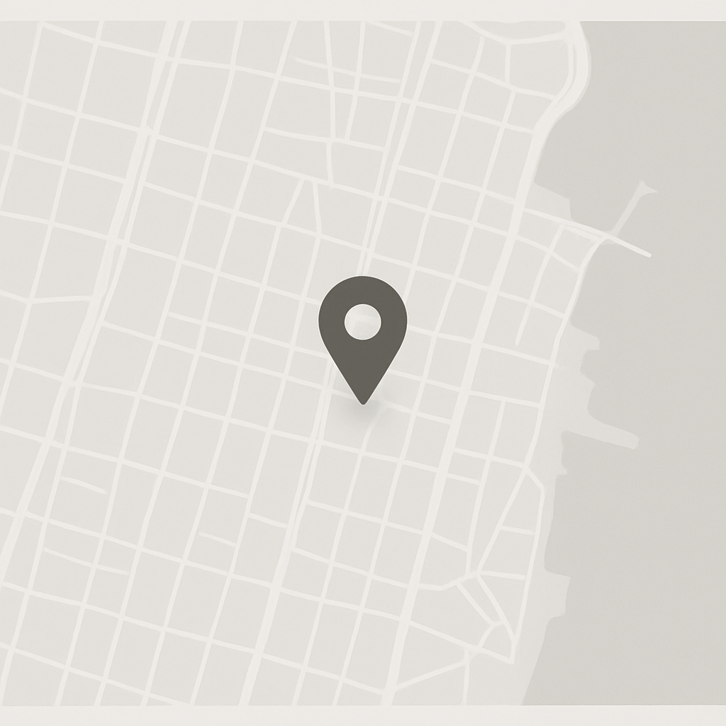 Map showing the Guided Talent office at 1 Macquarie Place, Sydney